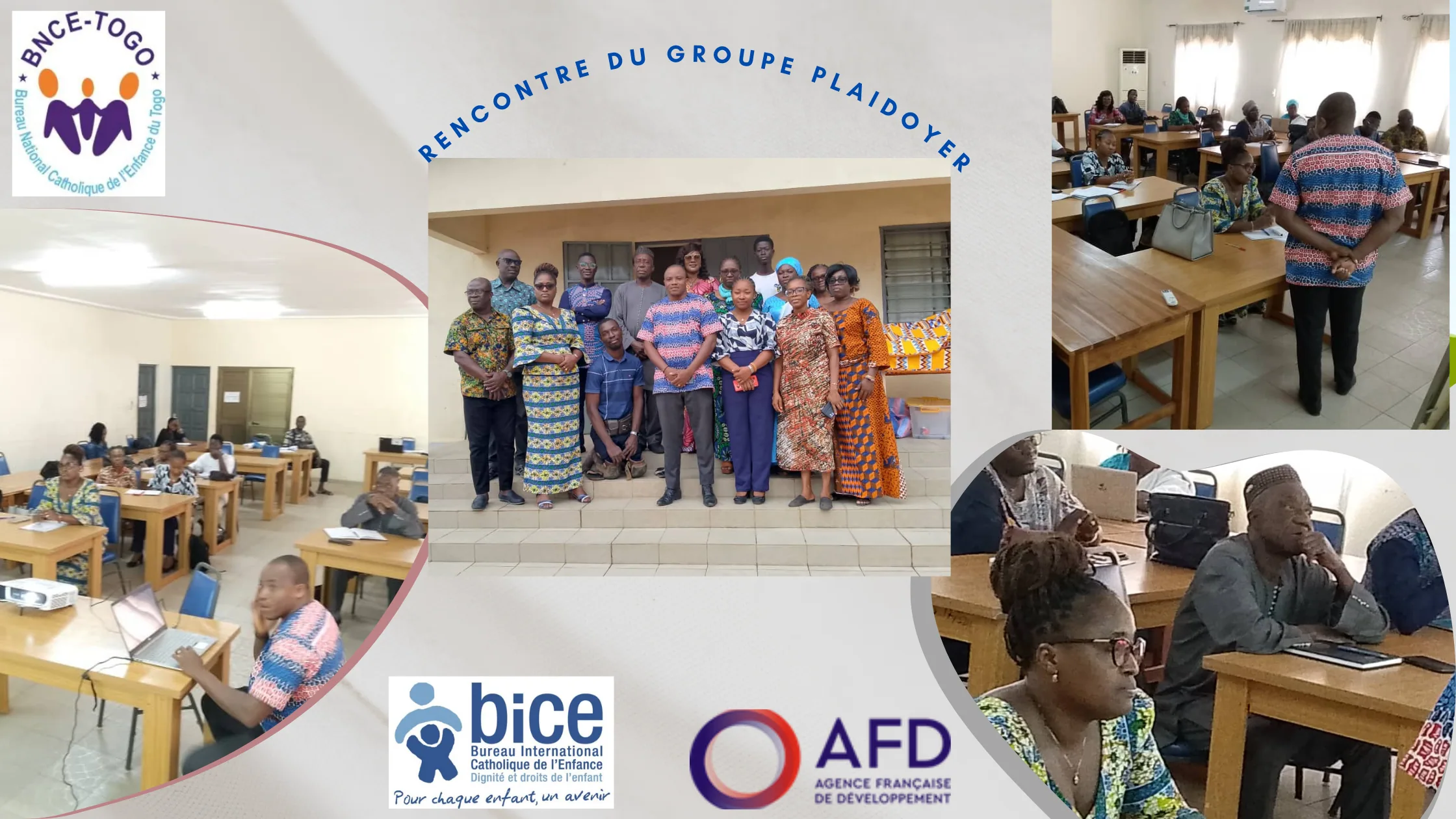 Le groupe plaidoyer en session